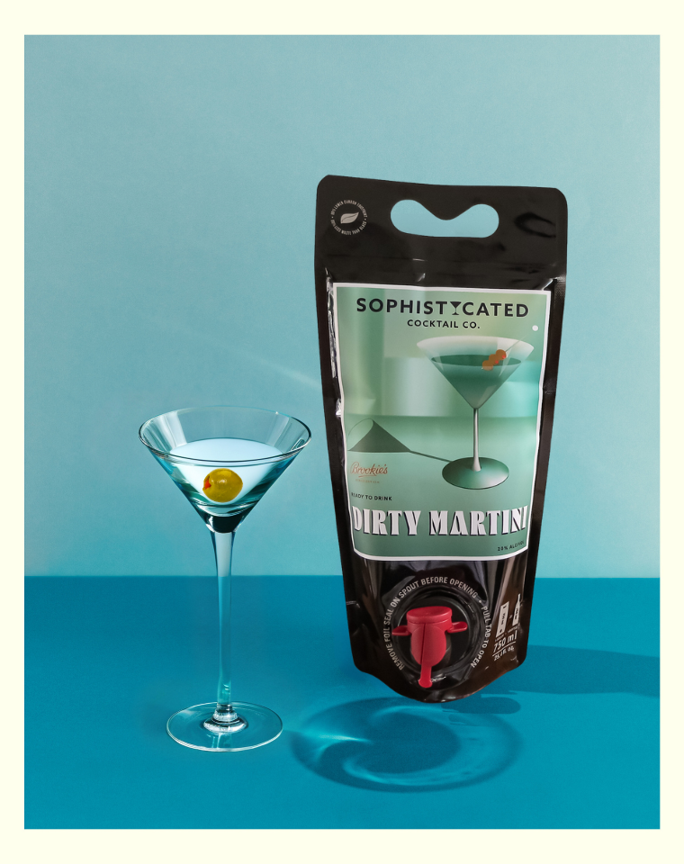 Brookie&#39;s Byron Dry Gin Dirty Martini - Sophisticated Cocktail Co